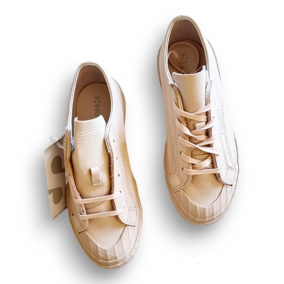 SUPERGA 2630 Stripe Buttersoft Shoes in Pink Blush-Green Iceberg - Picture 7 of 15